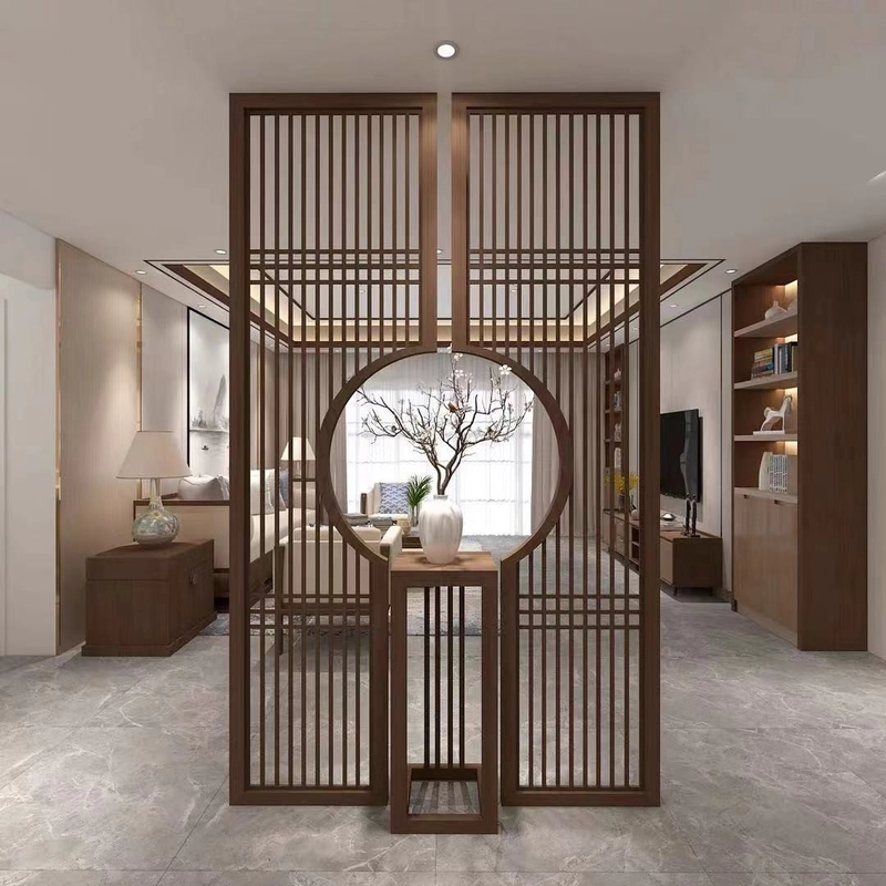 Art Room Decorative Metal Panels Hand Polishing Wrought Iron Partition Divider