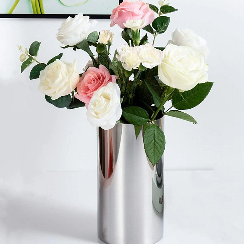 Garden Decoration Stainless Steel Flowerpot Custom Metal Flowerpot