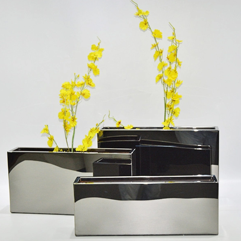 Paint Finish Stainless Steel Plant Stand Indoor SS Flower Pot